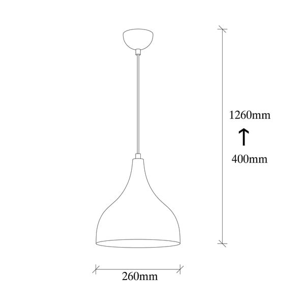 Črna/bakrena viseča svetilka ø 26 cm Sağlam – Opviq lights-image-4