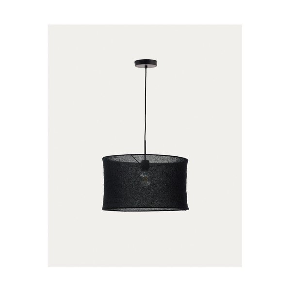 Črno senčilo ø 50 cm Mariela – Kave Home-image-3