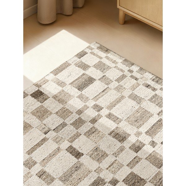 Kremno bela ročno tkana volnena preproga 200x300 cm Boho 1.0 Structa – Vikosa-image-3