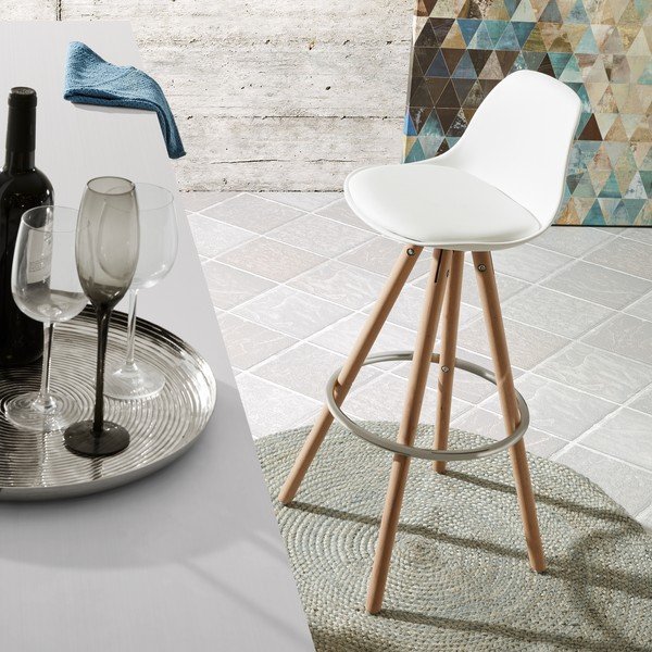 Modra preproga iz jute Kave Home Dip, Ø 100 cm-image-2