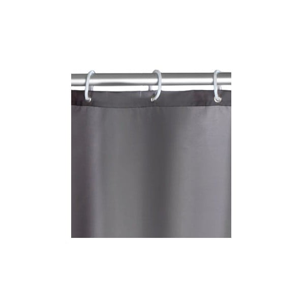 Siva zavesa za tuš s premazom proti plesni Wenko, 180 x 200 cm-image-2