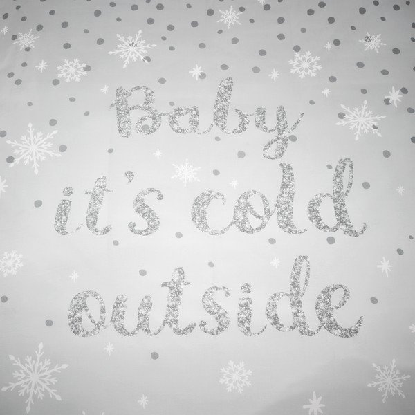 Bela/svetlo siva enojna posteljnina 135x200 cm Baby It's Cold Outside – Catherine Lansfield-image-4