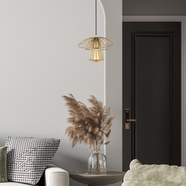 Zlata obesna svetilka Squid Lighting Root, višina 117 cm-image-2
