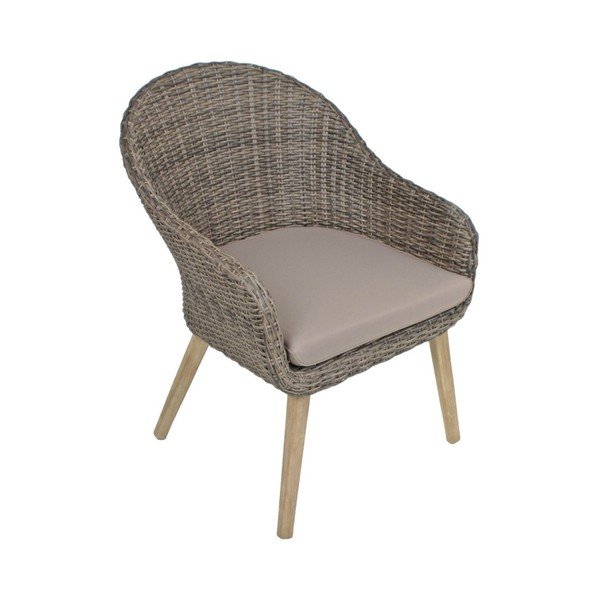 Rjav vrtni fotelj iz masivnega lesa Pueblo – Garden Pleasure-image-4