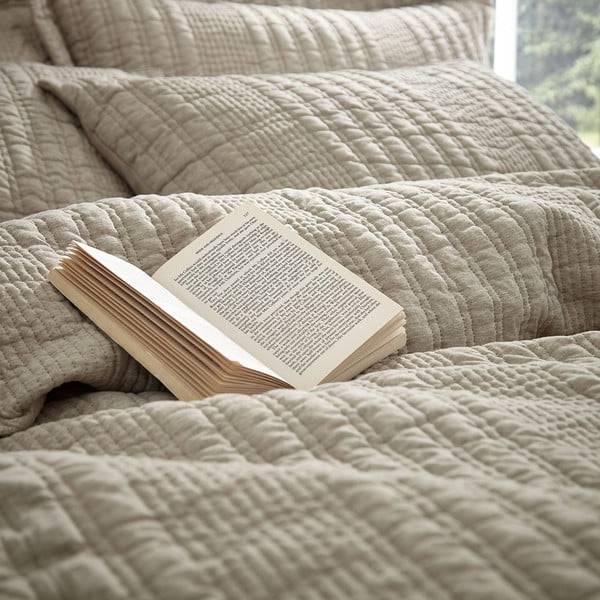 Bež podaljšana posteljnina za zakonsko posteljo 230x220 cm Tamba Stripe – Pineapple Elephant-image-4