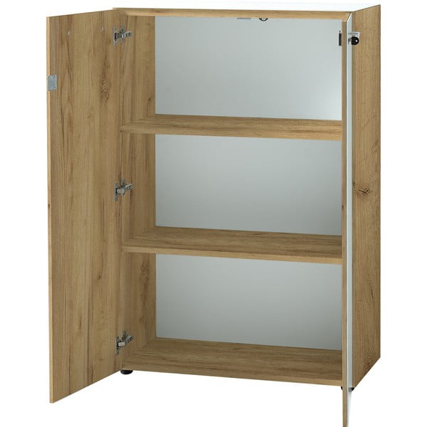 Bela omara v hrastovem dekorju 80x120 cm Monteria - Germania-image-4