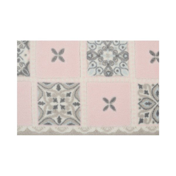Komplet 2 kopalniških preprog Confetti Bathmats Ceramic Pink-image-2