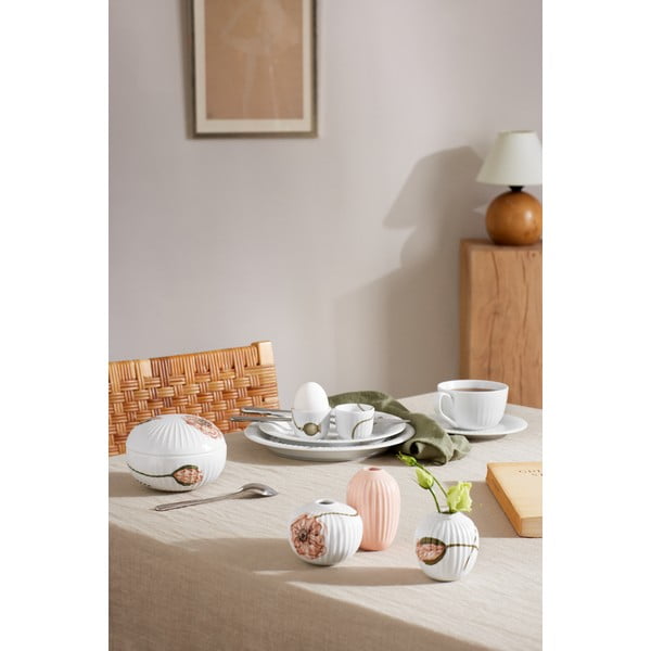 Komplet 3 miniaturnih porcelanastih vaz Kähler Design Hammershøi Poppy-image-2