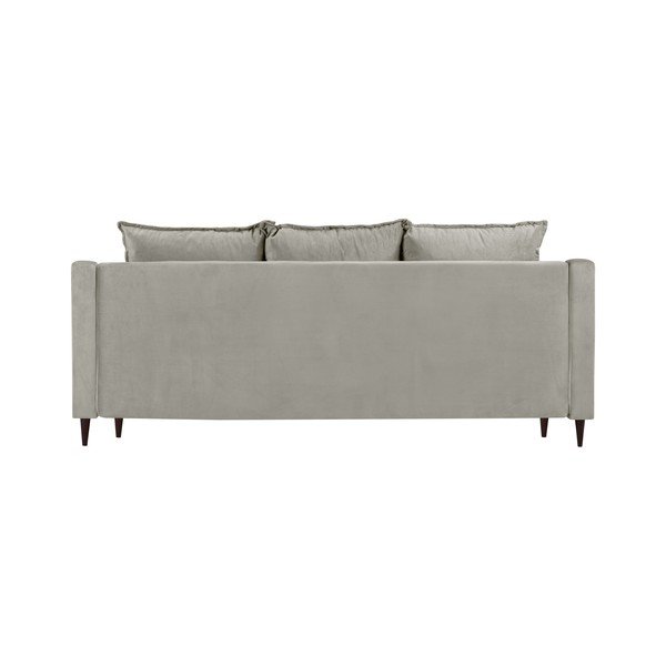 Bež žametna raztegljiva sedežna garnitura s prostorom za shranjevanje Mazzini Sofas Freesia, 215 cm-image-3