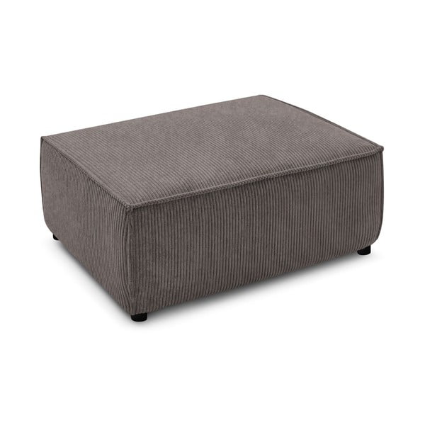 Sivorjav tabure iz rebrastega žameta Nihad – Bobochic Paris-image-3