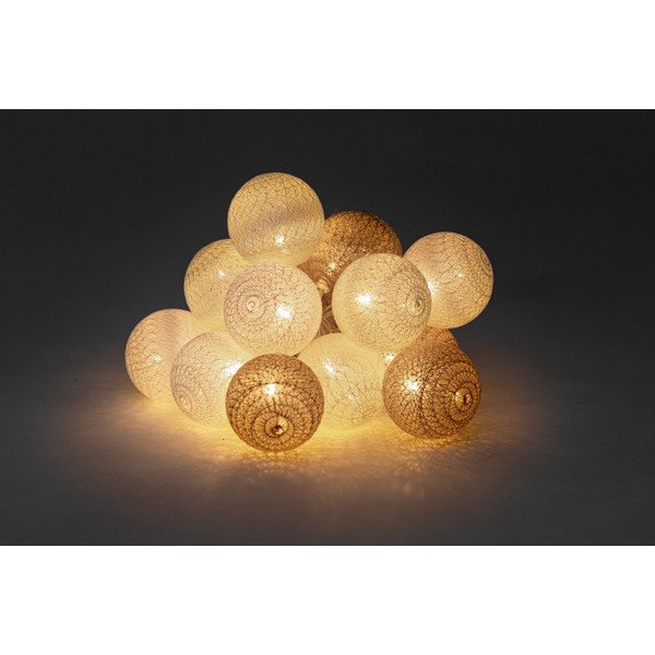 Svetlobna veriga z bež LED žarnicami LUKKA, 15 lučk-image-1