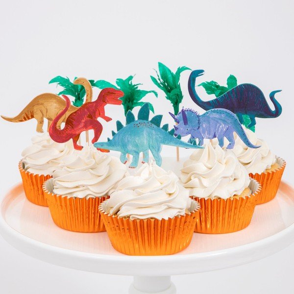 Papirnati modelčki za mafine v kompletu 24 ks Dinosaur Kingdom – Meri Meri-image-2
