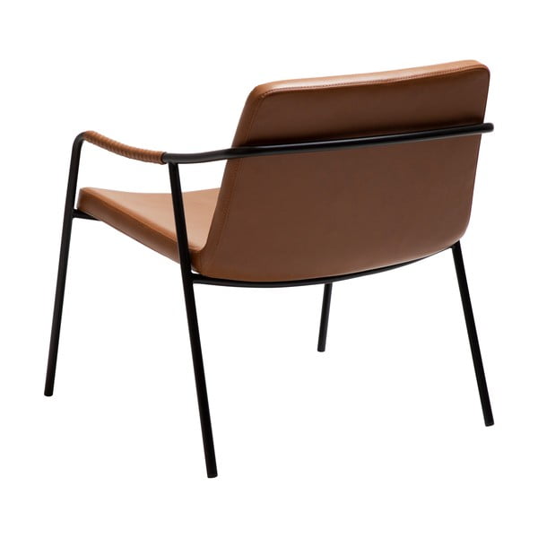 Rjav fotelj iz umetnega usnja Boto – DAN-FORM Denmark-image-4