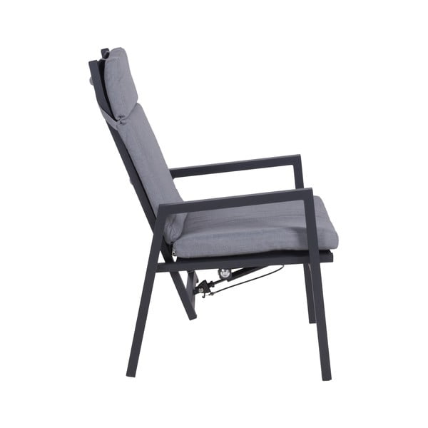 Siv kovinski vrtni stol Sintra – Garden Pleasure-image-3