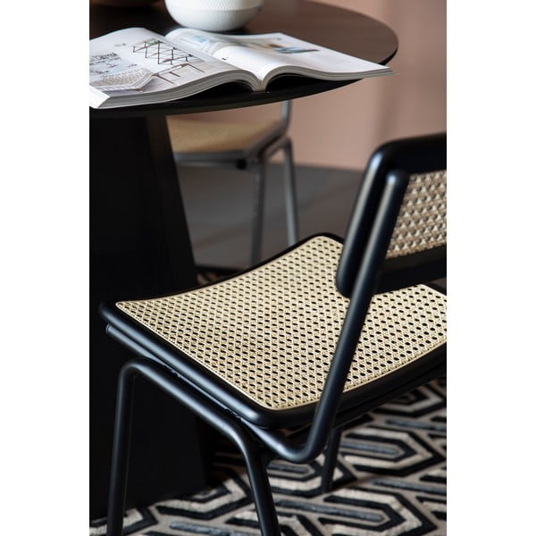 Jedilni stoli iz črnega ratana v kompletu 2 kos Jort - Zuiver-image-2