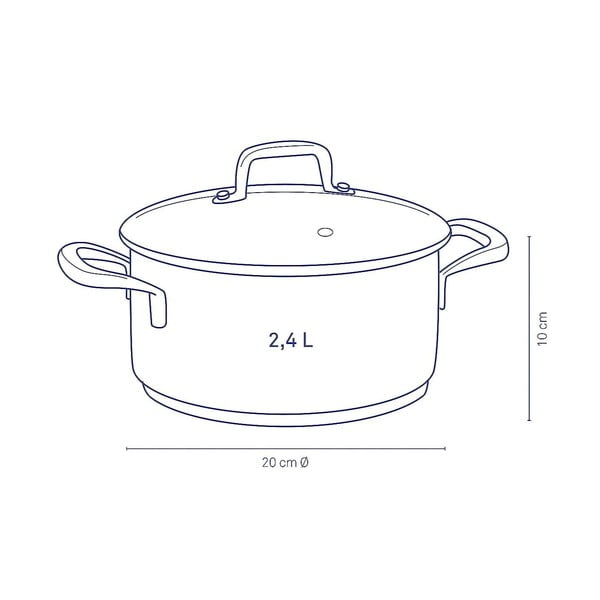 Lonec iz nerjavečega jekla s pokrovom Kela Flavoria, ø 20 cm-image-4