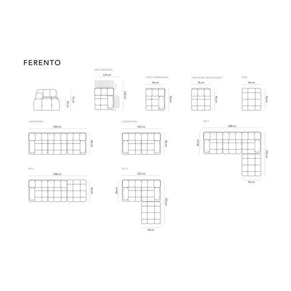 Svetlo siv otoman Ferento – Cosmopolitan Design-image-4