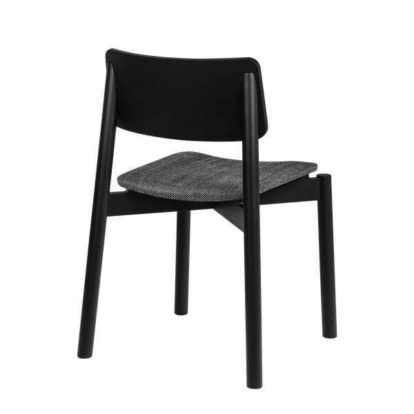 Črn jedilni stol z možnostjo nalaganja Wem – noo.ma-image-3