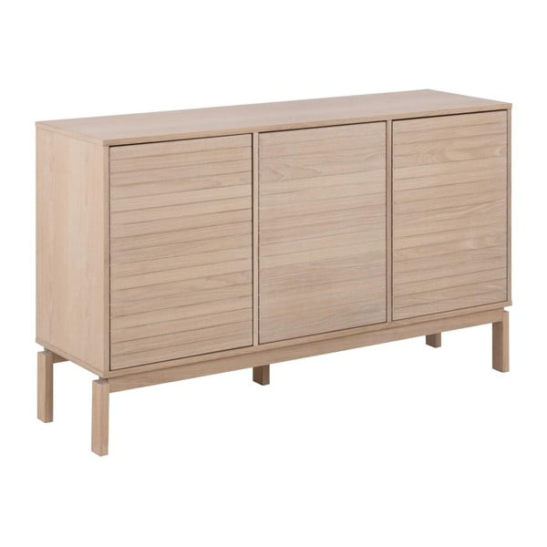 Nizka komoda v hrastovem dekorju v naravni barvi 135x80 cm Linley – Actona-image-2