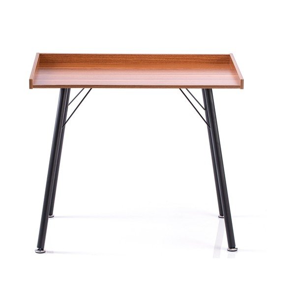 Pisalna miza z mizno ploščo v orehovem dekorju 50x90 cm Fey – Homede-image-2