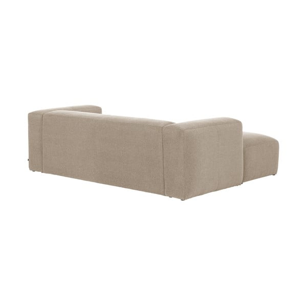 Bež kotna sedežna garnitura Kave Home Blok, levi kot-image-3