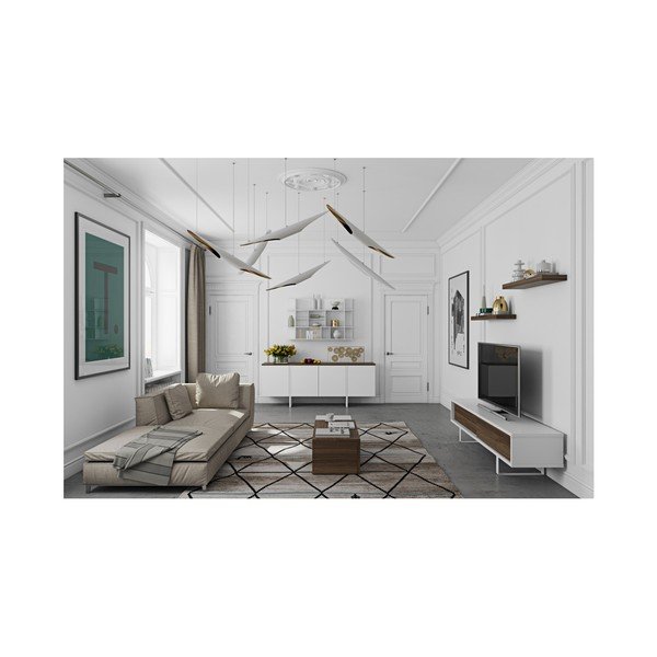 TemaHome Komoda Edge z orehovimi detajli-image-1