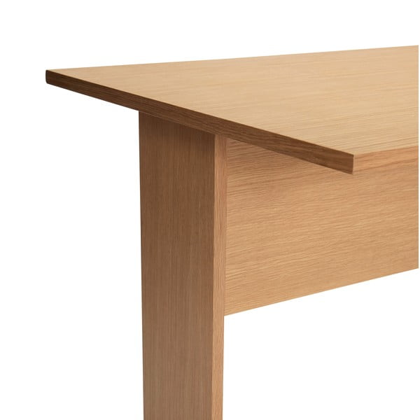 Pisalna miza z mizno ploščo v hrastovem dekorju 70x140 cm Forma – Hübsch-image-4