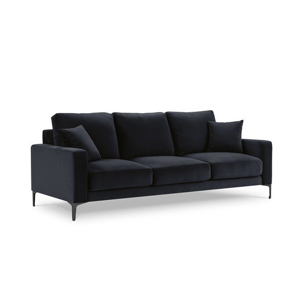 Temno modra žametna zofa Kooko Home Harmony, 220 cm-image-3