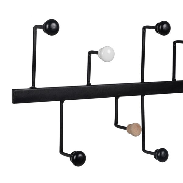Črn kovinski stenski obešalnik – Ixia-image-3