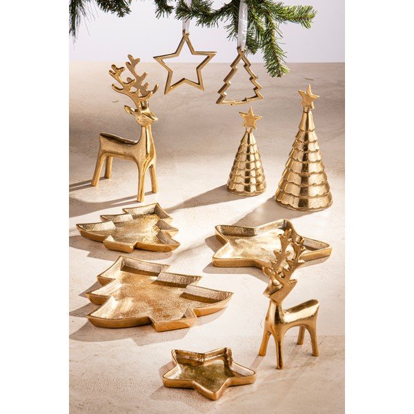 Kovinska božična figurica (višina 16 cm) Noelle Christmas Tree – Ladelle-image-3