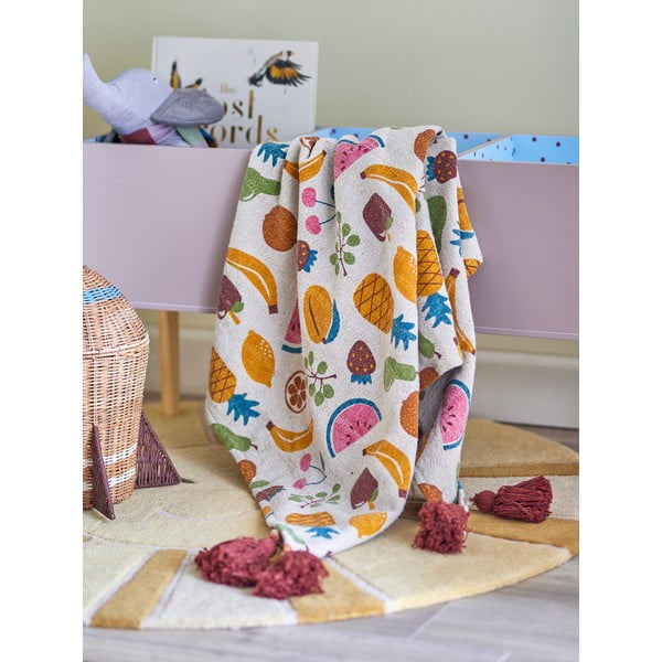 Otroška odeja iz recikliranega bombaža 130x160 cm Fruitta – Bloomingville Mini-image-1