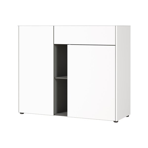 Bela komoda Germania Veluva, širina 112 cm-image-1