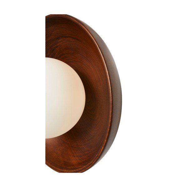 Rjava stenska svetilka ø 24 cm Elsa – Opviq lights-image-4