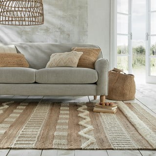 Bež preproga iz jute Flair Rugs Medina, 160 x 230 cm