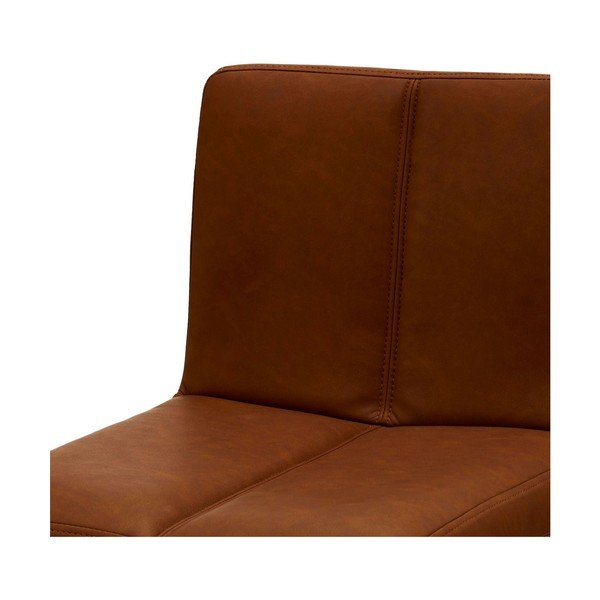Vrtljivi barski stoli v konjak rjavi barvi v kompletu 2 ks 88 cm Coco – Furnhouse-image-3