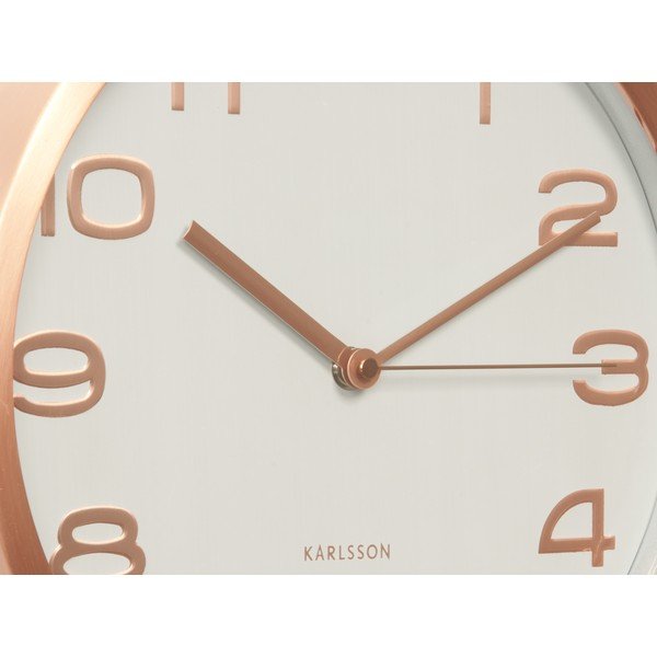 White Present Time Maxie Copper Clock-image-1