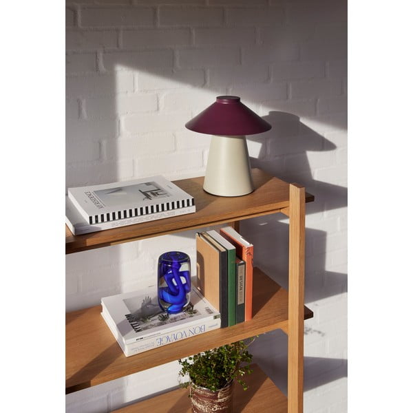 Vijolično-bež kovinska namizna svetilka Chipper - Hübsch-image-2