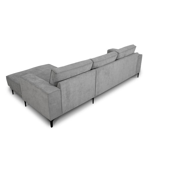 Siva kotna sedežna garnitura (desni kot/z ležalnikom) Copenhagen – Scandic-image-4