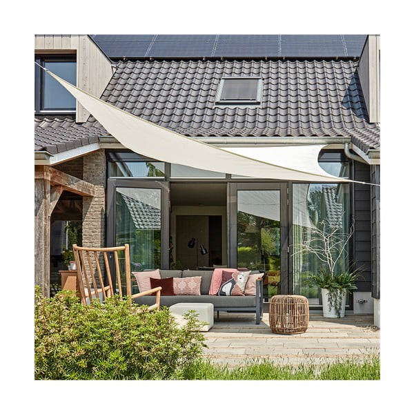 Bež kvadratno senčno jadro Livin' Outdoor Como, 3,6 x 3,6 m-image-2