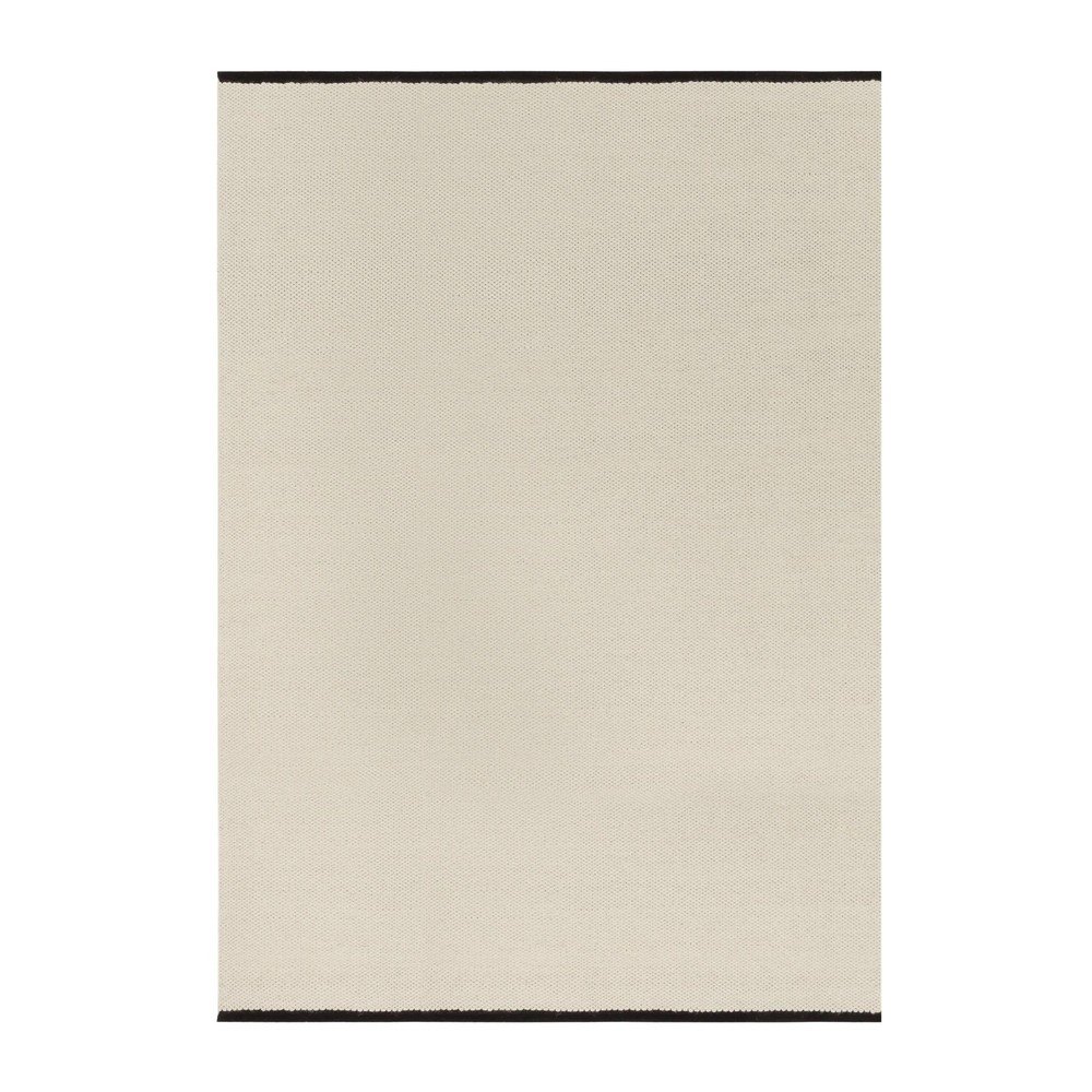 Bež ročno tkana volnena preproga 140x200 cm Mavi