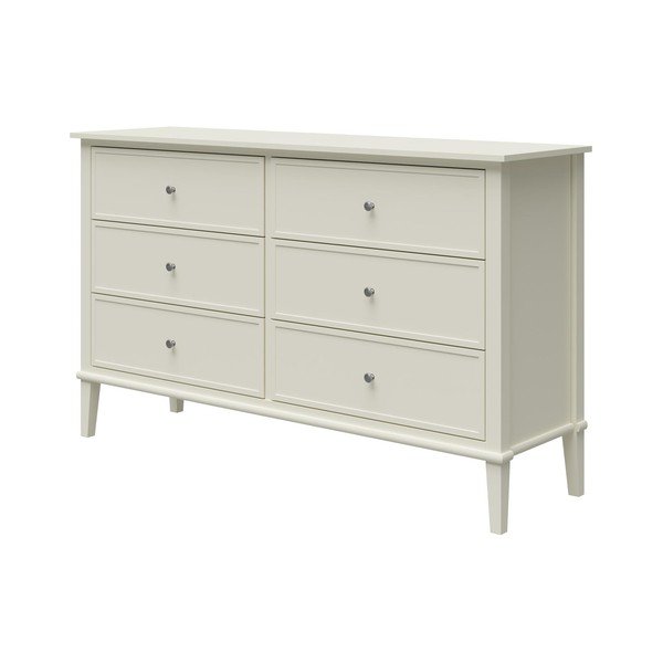 Bela nizka komoda 138x84 cm Franklin – Støraa-image-2