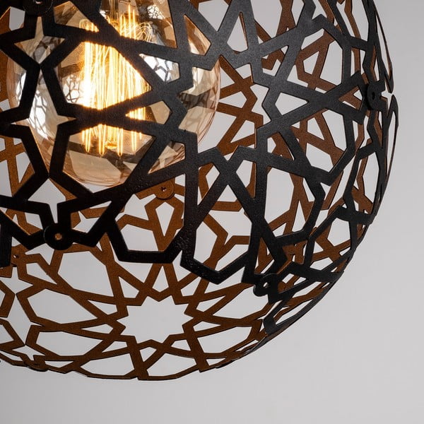 Črna viseča svetilka ø 25 cm Fellini – Opviq lights-image-4