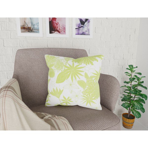 Zeleno-bela prevleka za blazino Vitaus Jungle Verde, 43 x 43 cm-image-1