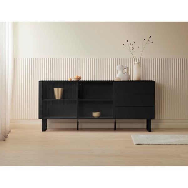 Črna komoda 180x79 cm Edge by Hammel – Hammel Furniture-image-1
