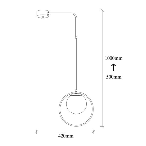 Črna kovinska viseča svetilka Opviq lights Elpidas-image-4