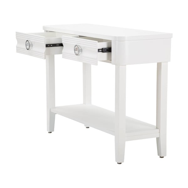 Bela stranska mizica iz masivne jelke 40x110 cm Shine – Mauro Ferretti-image-3