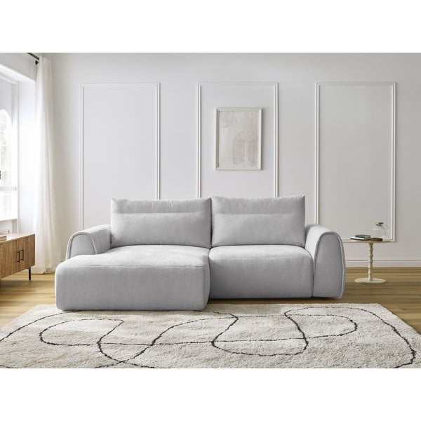 Svetlo siva kotna sedežna garnitura Aden – Bobochic Paris-image-4