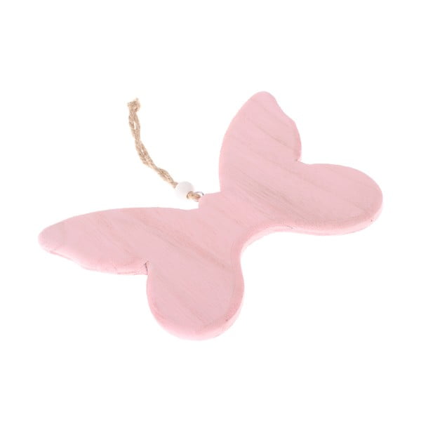 Roza lesena viseča dekoracija Dakls So Cute Butterfly