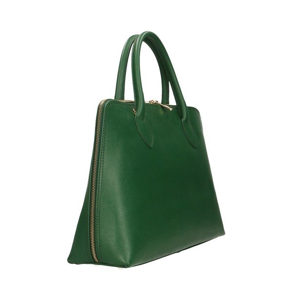 Zelena usnjena torbica Chicca Borse Arancio-image-1