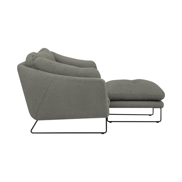 Komplet sivo-zelenega kavča in pufa Windsor & Co Sofas Comet-image-2